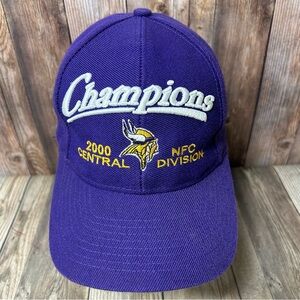 Minnesota Vikings NFC Champions Vintage 2000 NFL Football Snapback Hat Cap